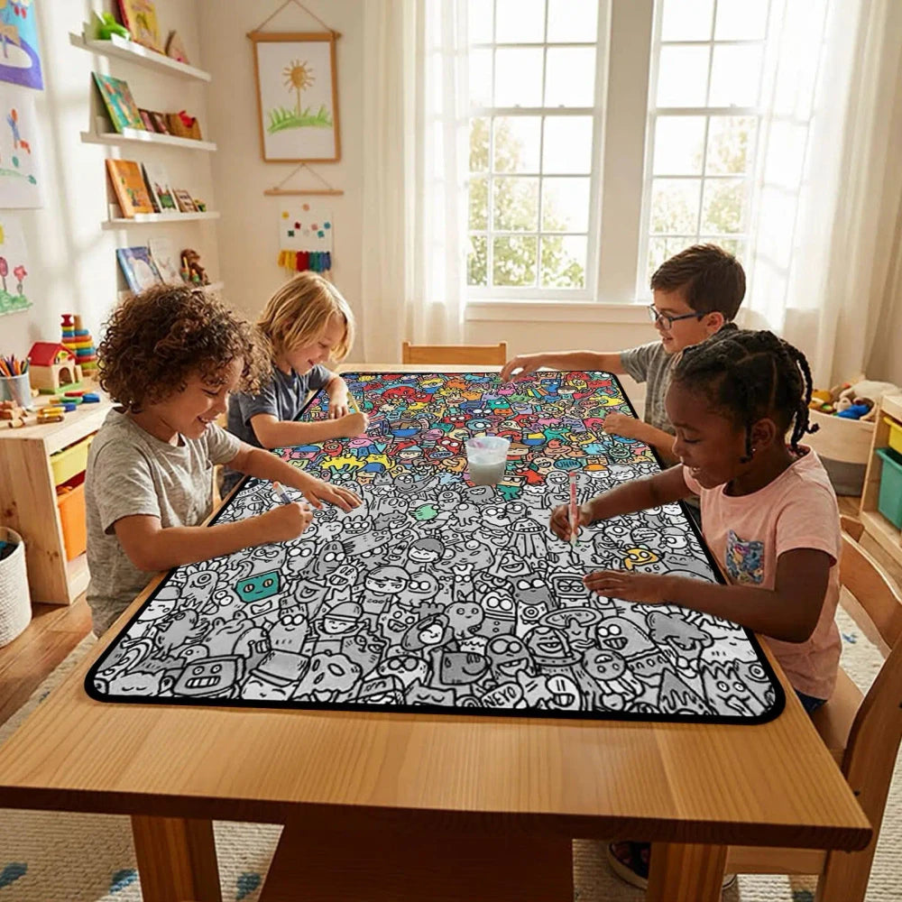 Washable Coloring Art Blanket