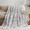Mandala Coloring Flannel Blanket